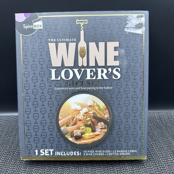 Gift Box Other - SpiceBox Ultimate Wine Lover's Gift Set Open Box Complete Wine Guide & Charms.